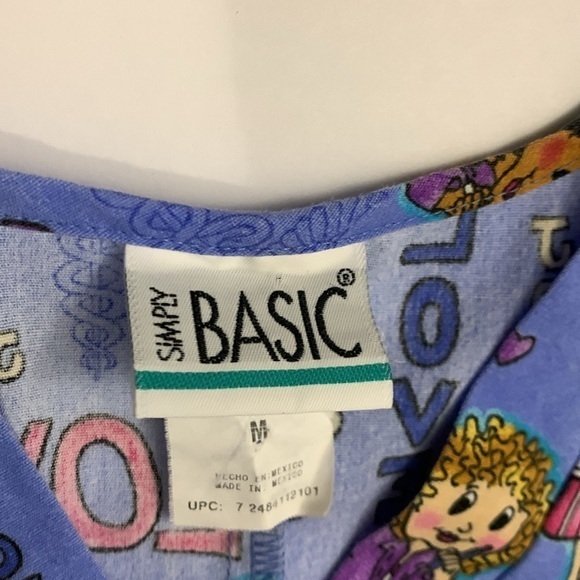 ✨Simply Basic Nurses Cartoons Scrubs Top - Picture 7 of 10